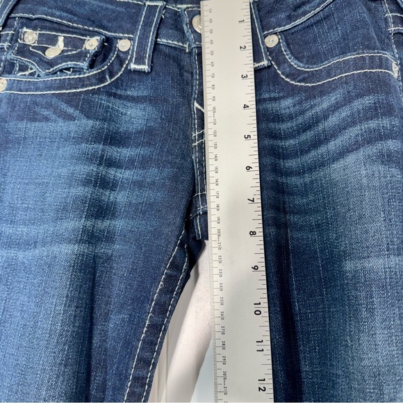 True Religion Billy Straight Leg Jeans 26 Classic Thick Stitch Flap Pocket Y2K - Picture 6 of 11